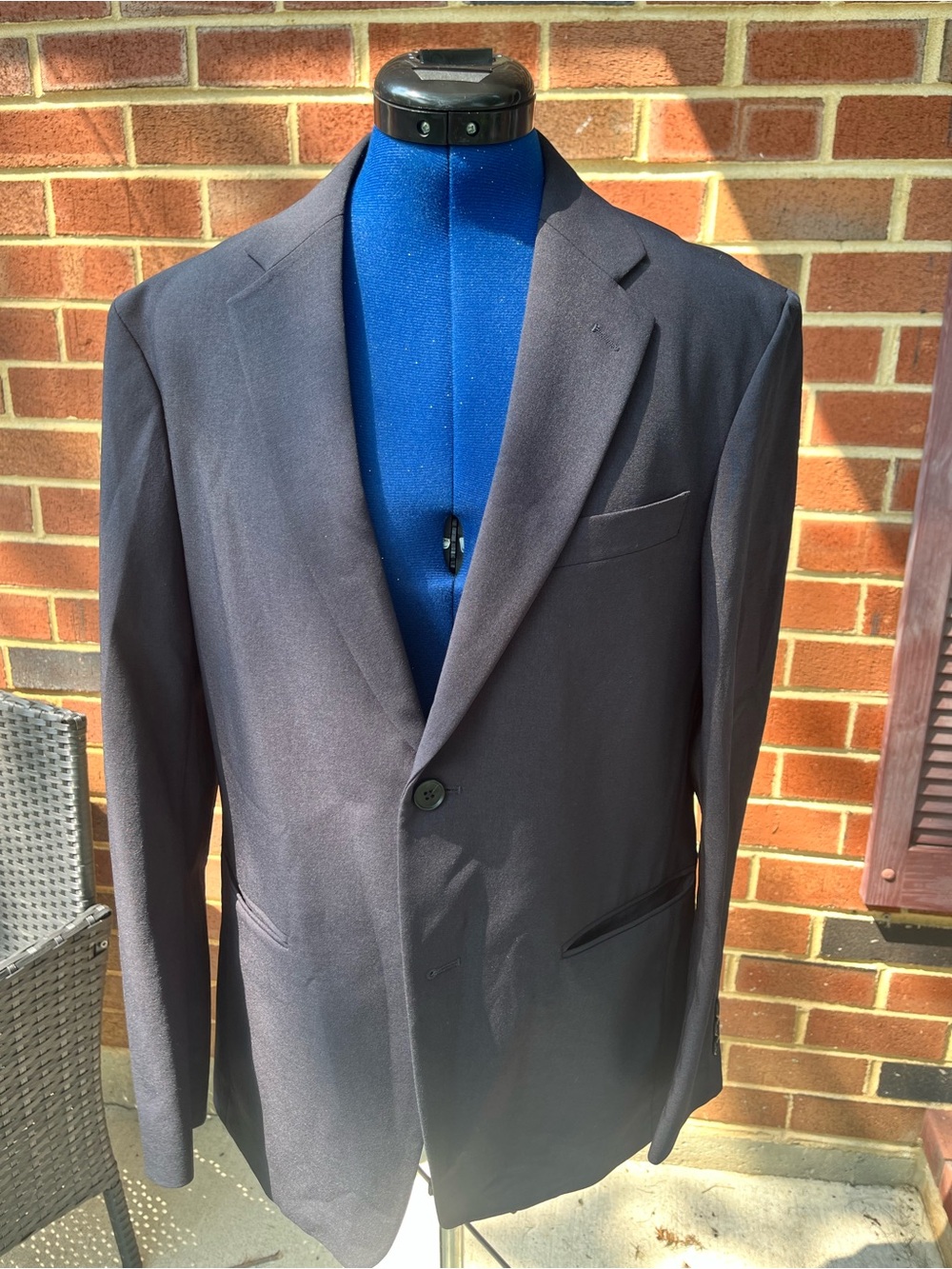 Uniqlo Men's Dark Navy Single-Button Blazer